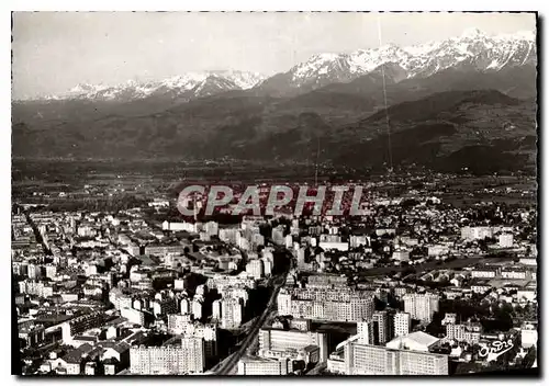 Cartes postales moderne Les Belles Alpes Francaises Grenoble Vue prise par avion sur les nouveaux Boulevards et la chain