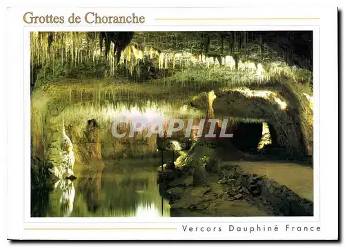 Moderne Karte Images de France Isere Les Grottes de Choranche Site unique en Europe