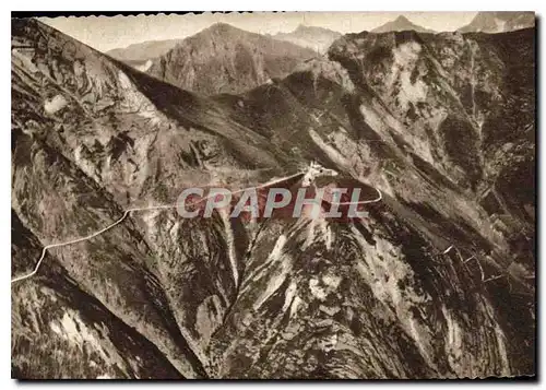 Moderne Karte Pelerinage de N D de la Salette le cirque de la salette vue d'avion