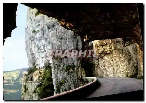 Moderne Karte Paysages du Vercors la Route des Grands Goulets surplombant la Vallee de la Vernaison