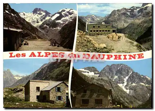 Moderne Karte Les Alpes du Dauphine le refuge temple Ecrins et les bans le Refuge de la Pilatte et la Meije le