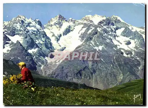 Cartes postales moderne Couleurs et Lumiere de France Col du Lautaret glacier de l'Homme