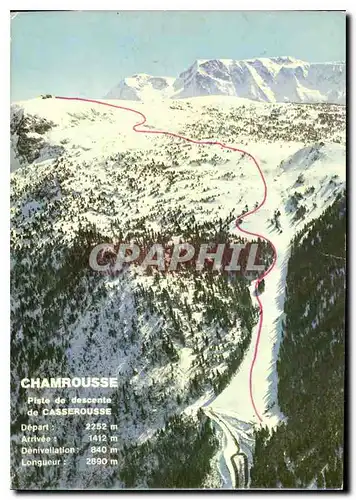 Cartes postales moderne Chambrousse Isere Descente Hommes des xes Jeux Olympiques d'Hiver Grenoble