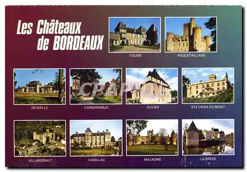 Cartes postales moderne Les Chateaus de Bordeaux Gironde