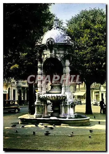 Moderne Karte Bordeaux Gironde la Fontaine de la Place Charles Gruet