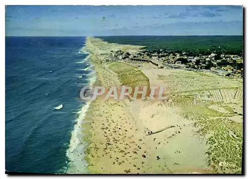 Cartes postales moderne Lacanau Ocean Gironde Vue generale aerienne Son immense plage de sable