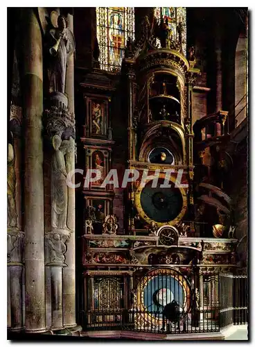 Cartes postales moderne Alsace pittoresque Strasbourg Bas Rhin L'Horloge astronomique a gauche le pilier des Anges