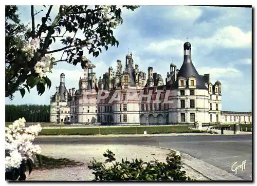 Moderne Karte Les Chateaux de la Loire Chateau de Chambord Loir et Cher