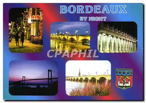 Moderne Karte Images de france Gironde Bordeaux