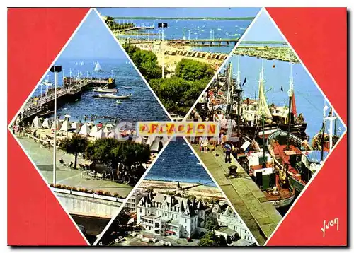 Cartes postales moderne Couleurs et Lumiere de France Bassin d'Arcachon Arcachon Gironde la Plage la Jetee Thiers les Ba