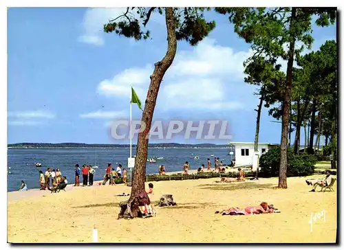 Moderne Karte Bassin d'Arcachon Pyla sur Mer Gironde La Plage et la Place Daniel Meller