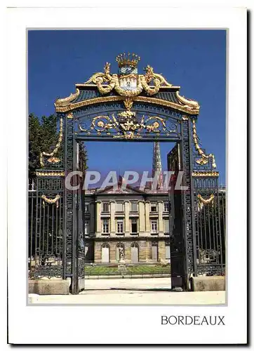 Cartes postales moderne Bordeaux Gironde L'entree des jardins de la Mairie