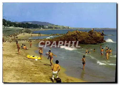 Moderne Karte La Bocca Une partie de la plage dans le lointoin