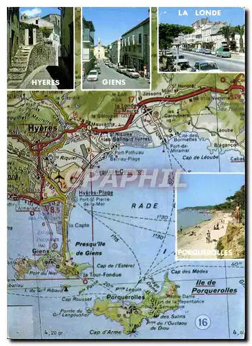 Cartes postales moderne Lumiere et Beaute de la Cote d'Azur Souvenir de la Cote Varoise