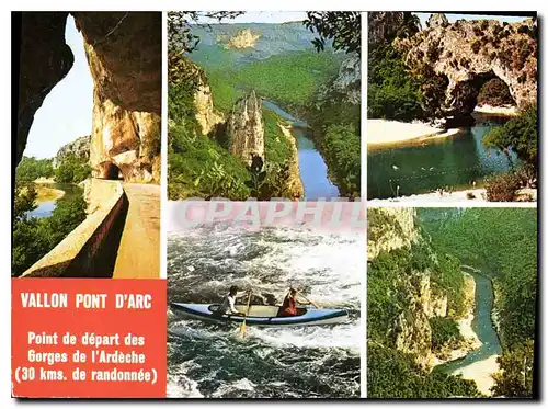 Cartes postales moderne Vallon Pont d'Arc Point de depart des Gorges de l'Ardeche