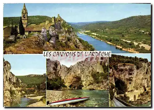 Moderne Karte Les Canyons de l'Ardeche