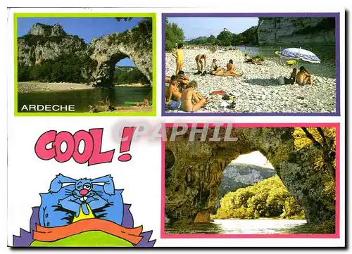 Cartes postales moderne Paysage du Vivarais Vallon Pont d'Arc