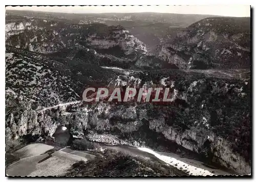 Moderne Karte La Vallee de l'Ardeche Les Gorges du Pont d'Arc vers Vallon