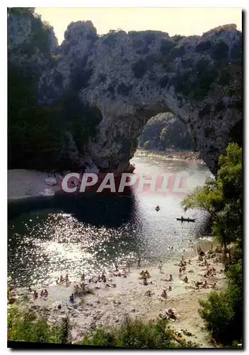 Moderne Karte Gorges de l'Ardeche Le Pont d'Arc