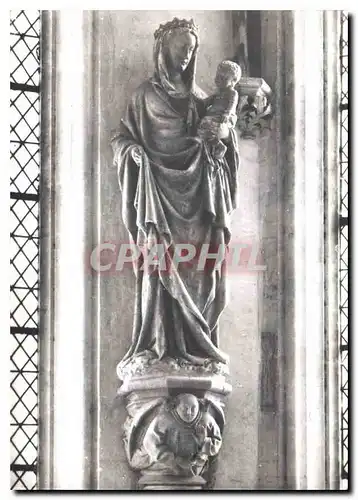 Cartes postales moderne Chateaudun Chapelle du Chateau Statue de la vierge a l'enfant