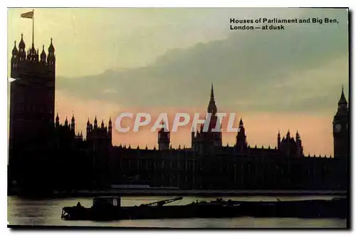 Cartes postales moderne Houses of Parliament and Big Ben London at dusk