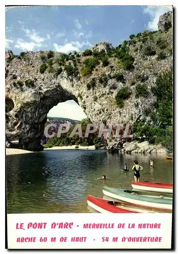 Cartes postales moderne Le Pont d'Arc Merveille de la Nature