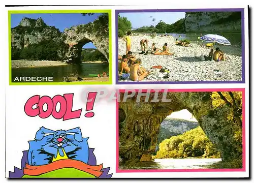 Cartes postales moderne Paysage du Vivarais Vallon Pont d'Arc