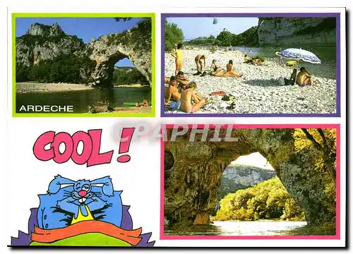 Cartes postales moderne Paysage du Vivarais Vallon Pont d'Arc