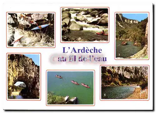 Cartes postales moderne L'Ardeche au fil de l'eau