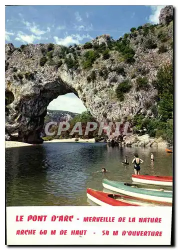 Moderne Karte Le Pont d'Arc Merveille de la Nature