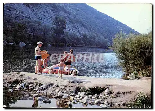 Moderne Karte Les Mares Ardeche Vallon Pont d'Arc