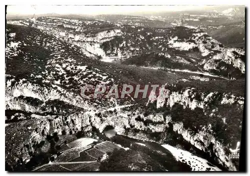 Moderne Karte Avion au dessus de Vallon Pont d'Arc Ardeche Le Pont d'Arc