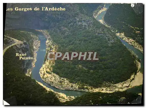 Moderne Karte Les Gorges de l'Ardeche Ranc Pointu