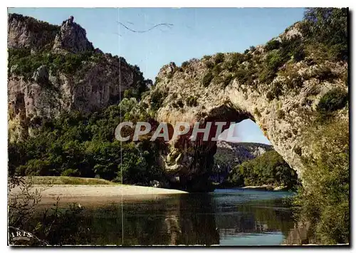 Moderne Karte Ardeche Pittoresque Le Pont d'Arc une des Merveilles de la Nature