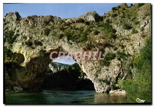 Moderne Karte L'Ardeche Touristique Vallon Pont d'Arc Pont sur l'Ardeche