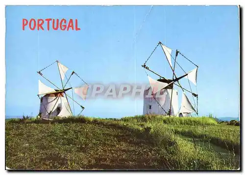 Moderne Karte Portugal Moulins a vent