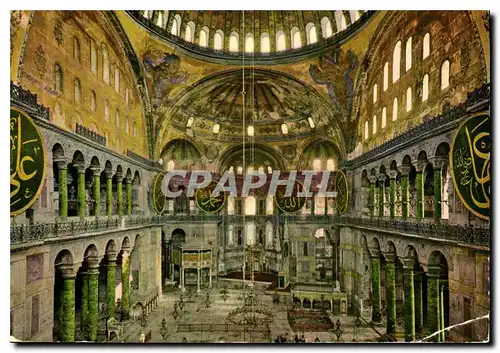 Cartes postales moderne Aya Sofya Muzesi dahilii gorunusu Istanbul Turkey