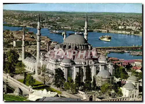 Moderne Karte Istanbul Turkiye Suleymaniye camii minaresi