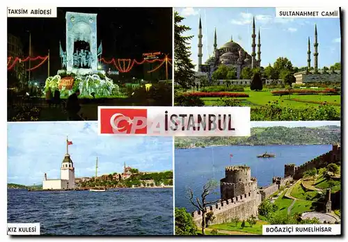 Cartes postales moderne Istanbul ve Guzellikleri Istanbul dan Selamiar