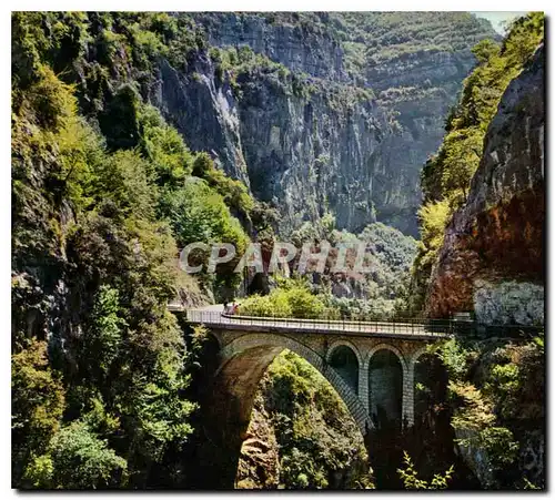 Moderne Karte Excursion des Gorges du Loup Le Pont de l'Abime