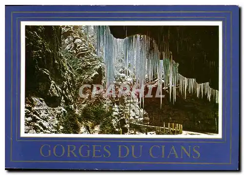 Cartes postales moderne Les Alpes Maritimes Les Gorges du Cians en hiver Route de Touet sur Var a Beuil Valberg