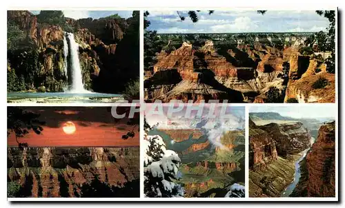 Moderne Karte Grand Canyon National Park Arizona