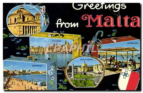 Cartes postales moderne Greeting from Malta