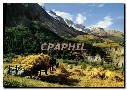 Moderne Karte Les Alpes en couleurs naturelles L'Oisans Entre Grenoble et Briancon