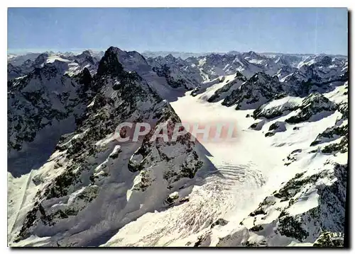 CPD Dauphine Massif des Ecrins Pelvoux Le Glacier Blanc et la Barre des Ecrins