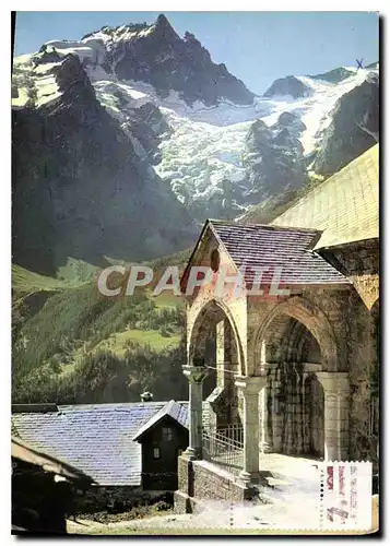 Cartes postales moderne En Dauphine La Grave en Oisans Porche de l'Eglise des Terrasses