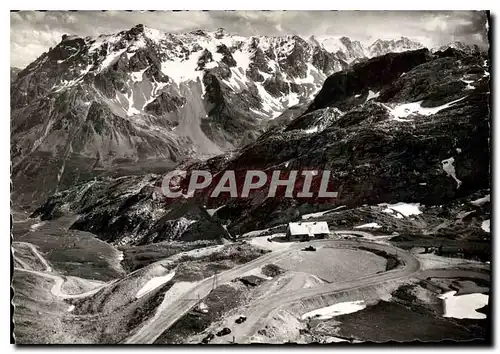 Moderne Karte Col du Galibier Htes Alpes Massif au Combeynot