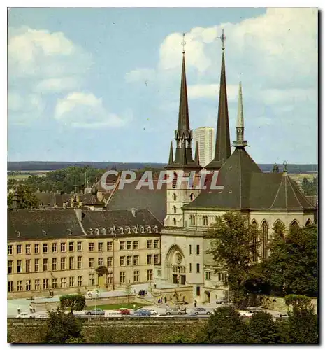 Moderne Karte Luxembourg Partie superieure de la Cathedrale