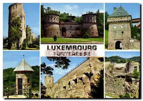 Moderne Karte Luxembourg Forteresse