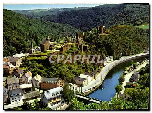 Moderne Karte Esch sur Sure Luxembourg Chateau feudal